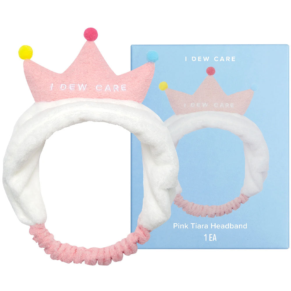 I DEW CARE Pink Tiara Headband - Peaches&Creme Shop Korean Skincare Malta