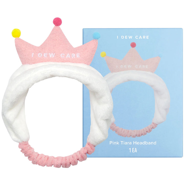 I DEW CARE Pink Tiara Headband - Peaches&Creme Shop Korean Skincare Malta