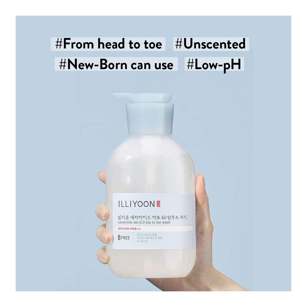 ILLIYOON Ceramide Ato 6.0 Top To Toe Wash - Peaches&Creme Shop Korean Skincare Malta