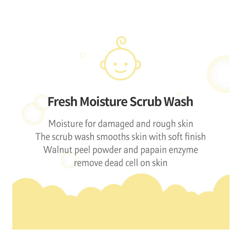 ILLIYOON Fresh Moisture Scrub Wash - Peaches&Creme Shop Korean Skincare Malta