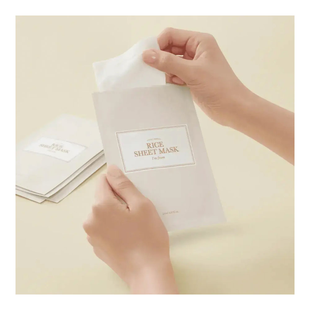 I'm FROM Rice Sheet Mask - Peaches&Creme Shop Korean Skincare Malta