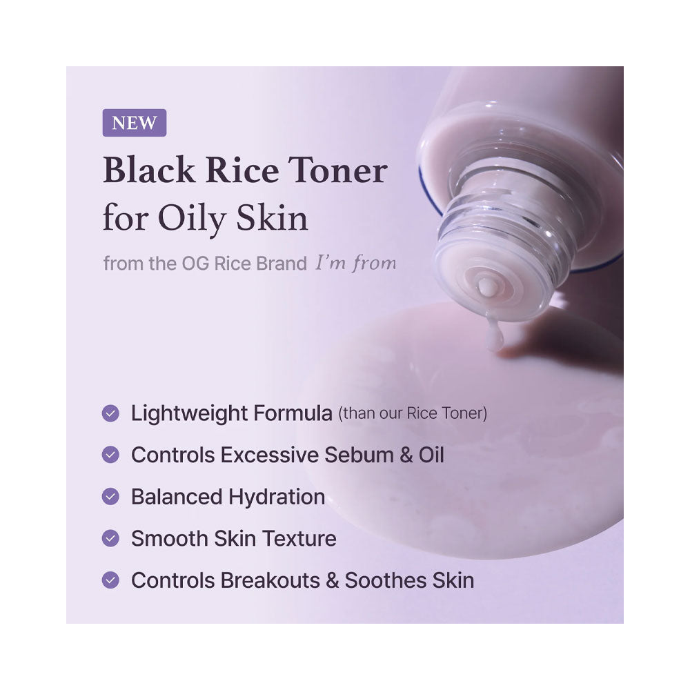 I'M FROM Black Rice Toner - Peaches&Creme Shop Korean Skincare Malta