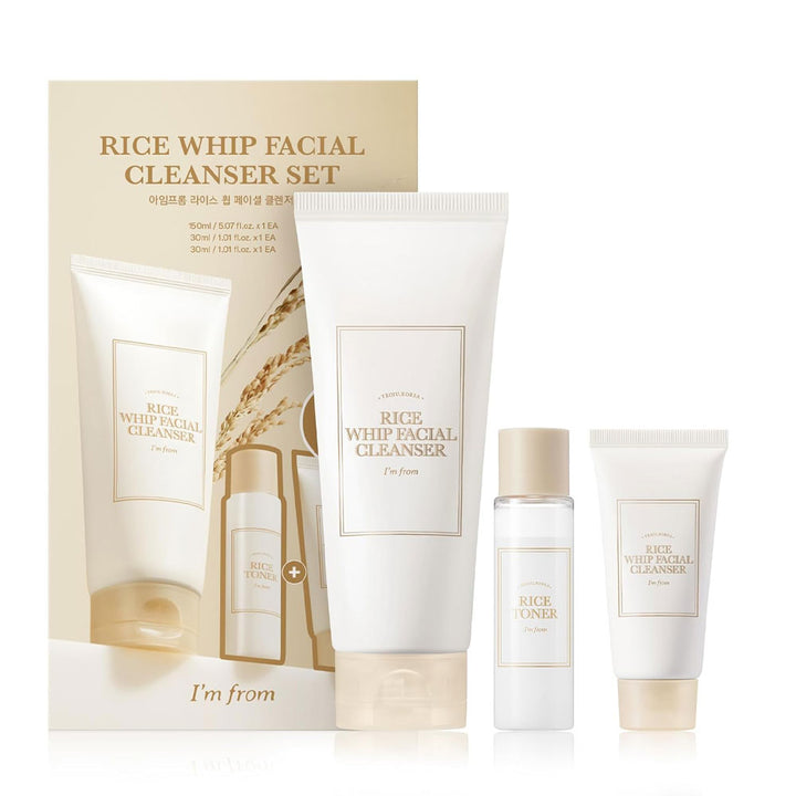 Rice Whip Facial Cleanser Set