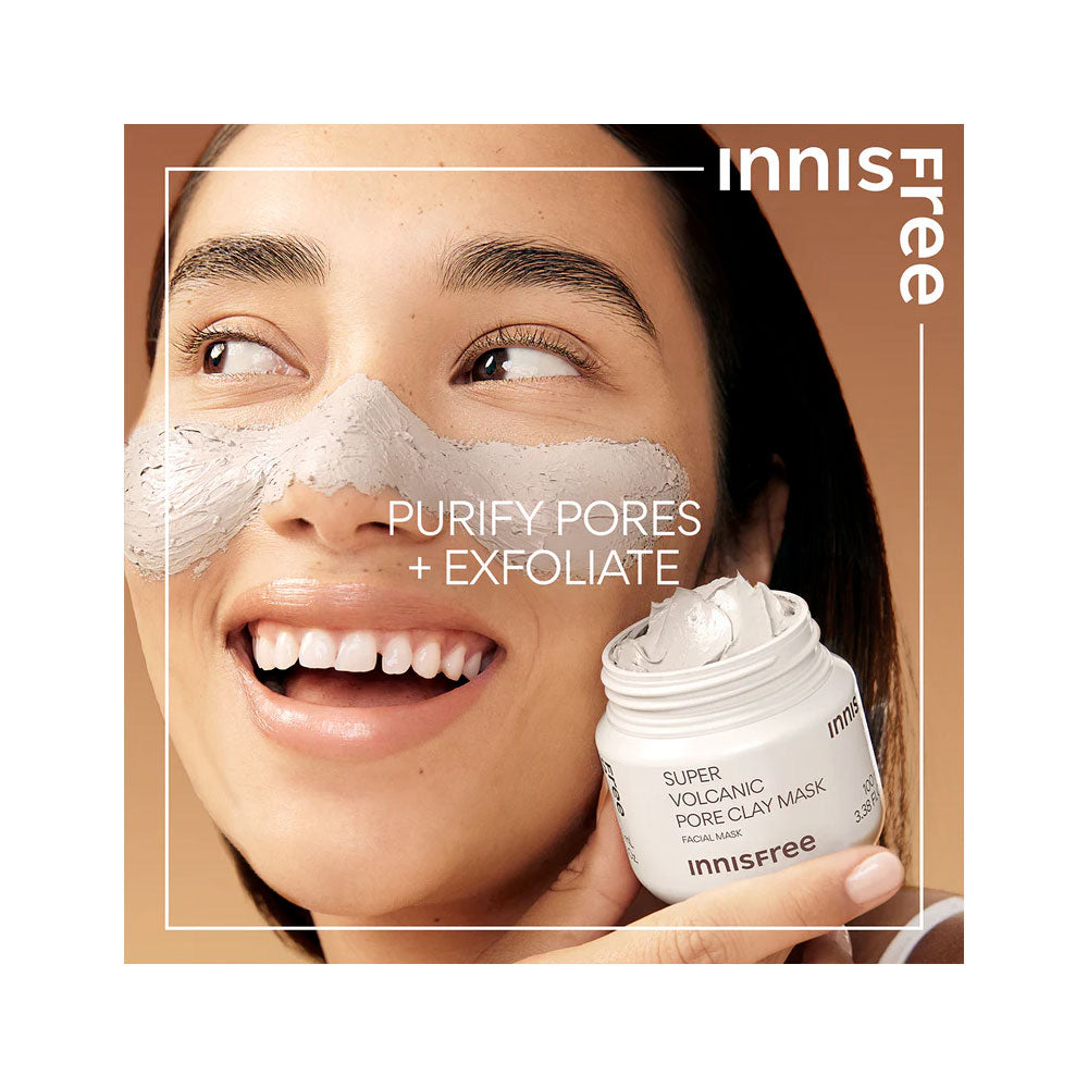 INNISFREE Super Volcanic Pore Clay Mask - Peaches&Creme Shop Korean Skincare Malta