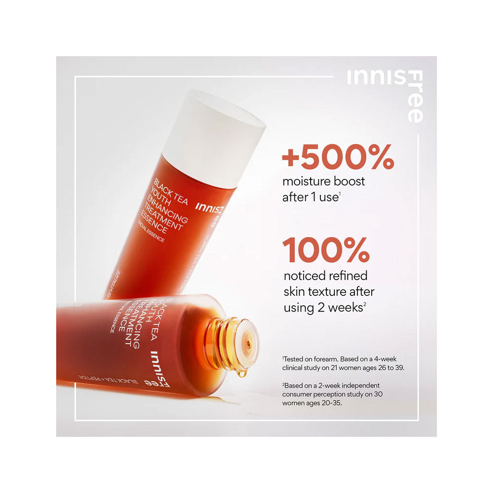 INNISFREE Black Tea Youth Enhancing Treatment Essence - Peaches&Creme Shop Korean Skincare Malta