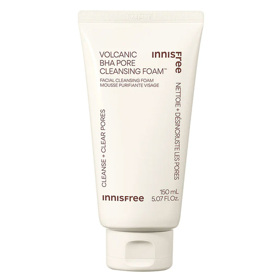 INNISFREE Volcanic BHA Pore Cleansing Foam - Peaches&Creme Shop Korean Skincare Malta