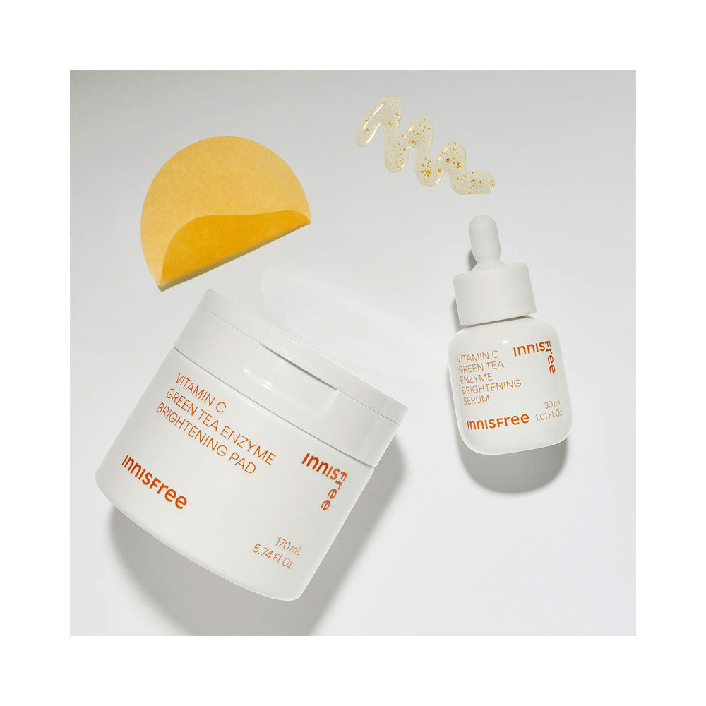 INNISFREE Vitamin C Green Tea Enzyme Brightening Pad - Peaches&Creme Shop Korean Skincare Malta