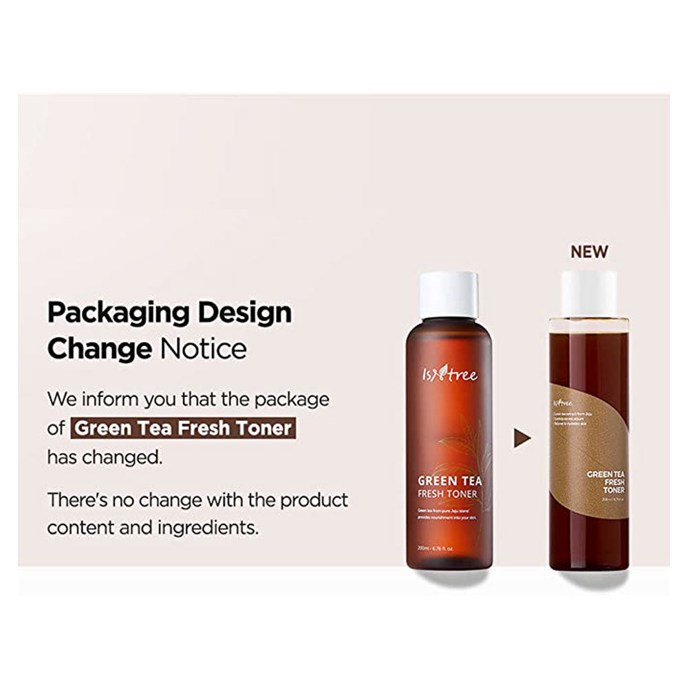 ISNTREE Fresh Green Tea Toner - Peaches&Creme Shop Korean Skincare Malta