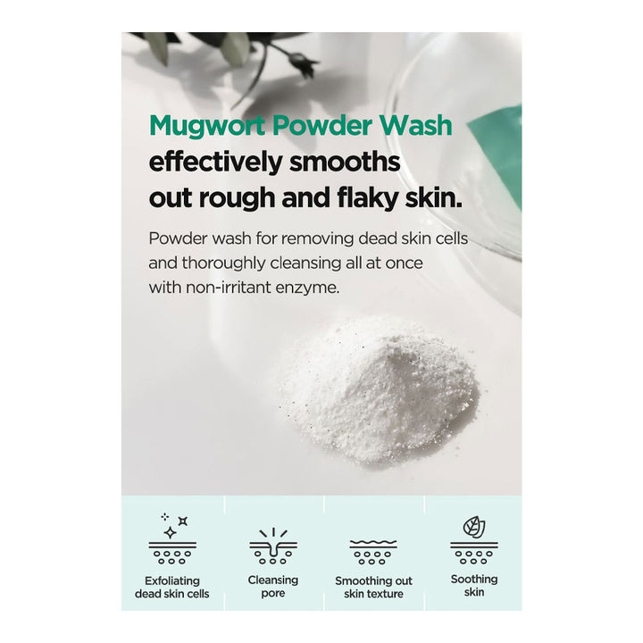 ISNTREE Mugwort Calming Powder Wash - Peaches&Creme Shop Korean Skincare Malta