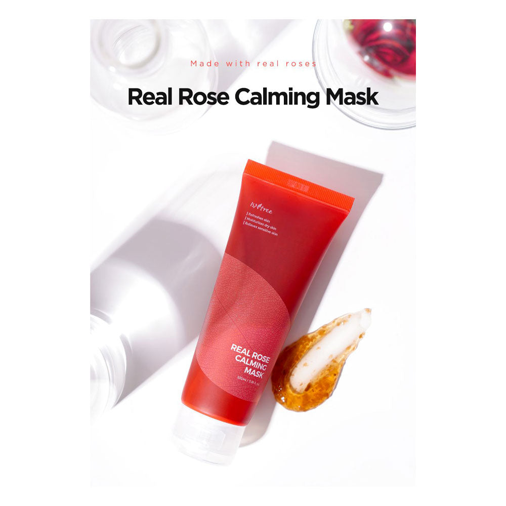 ISNTREE Real Rose Calming Mask - Peaches&Creme Shop Korean Skincare Malta