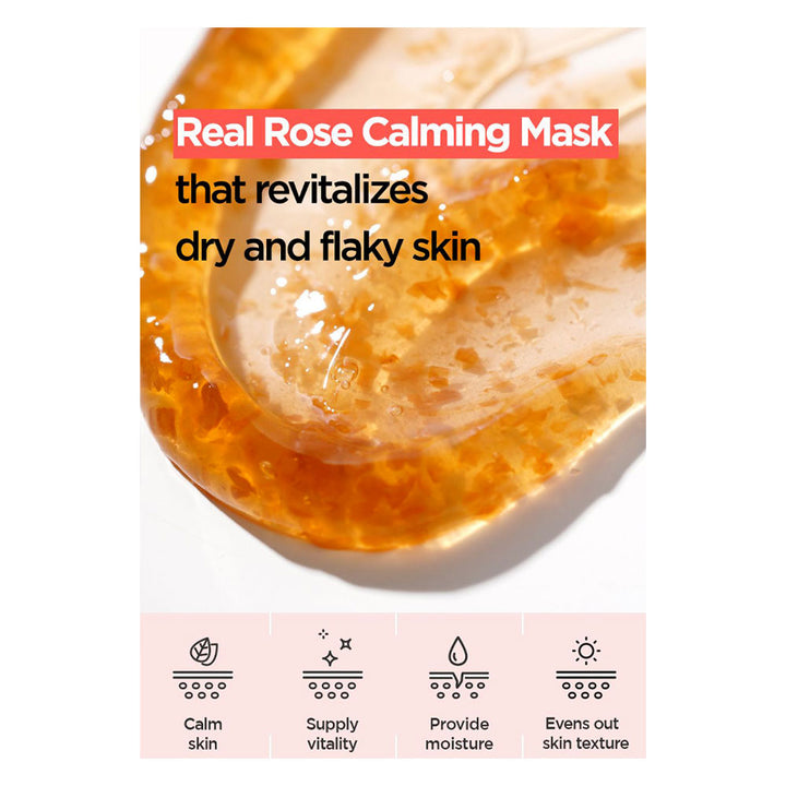 ISNTREE Real Rose Calming Mask - Peaches&Creme Shop Korean Skincare Malta