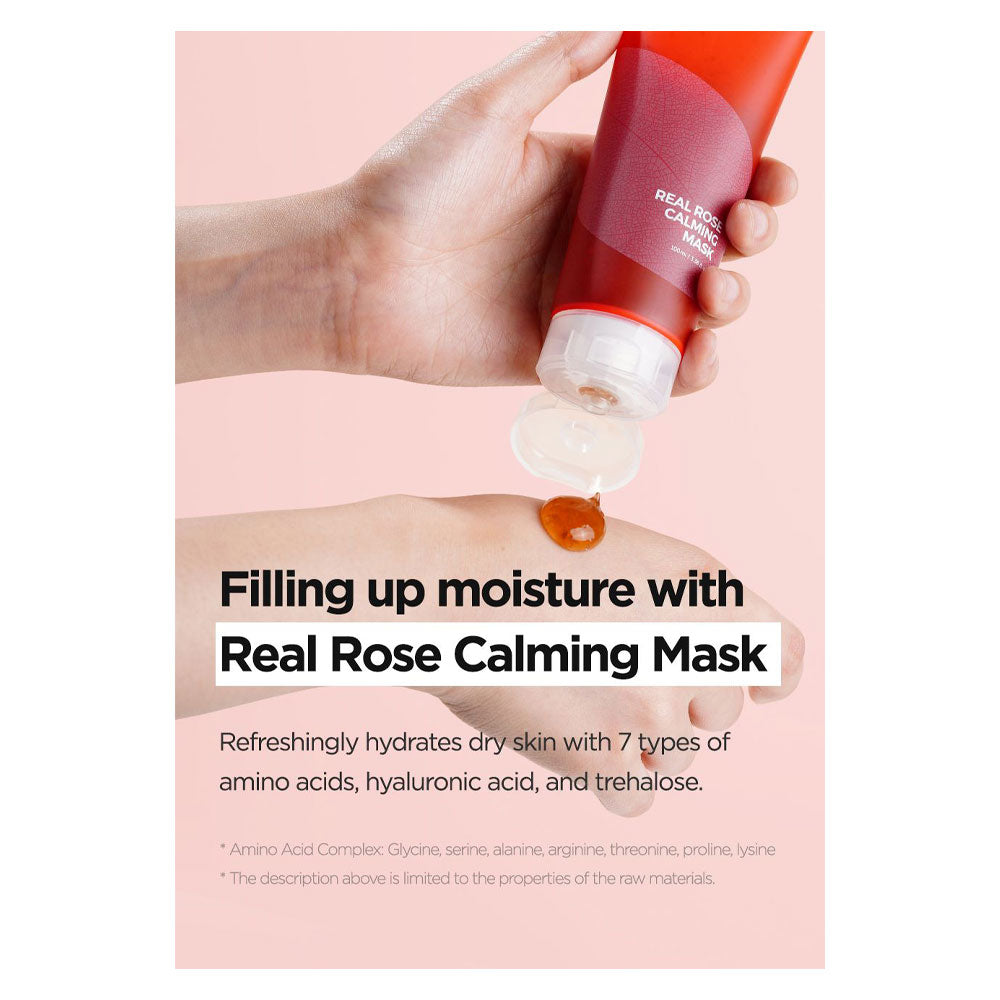 ISNTREE Real Rose Calming Mask - Peaches&Creme Shop Korean Skincare Malta