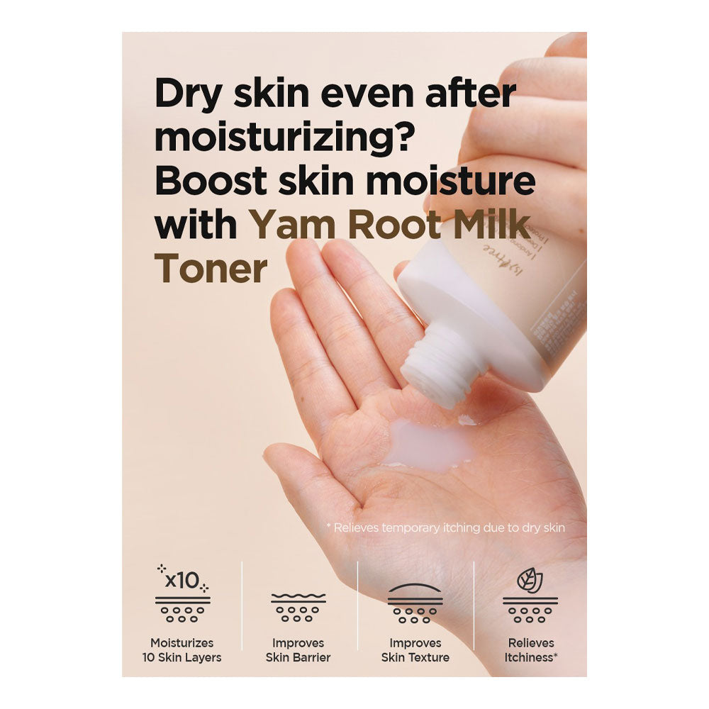 ISNTREE Yam Root Vegan Milk Toner - Peaches&Creme Shop Korean Skincare Malta