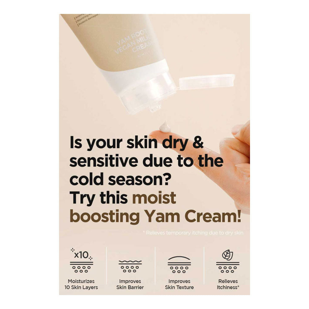 ISNTREE Yam Root Vegan Milk Cream - Peaches&Creme Shop Korean Skincare Malta