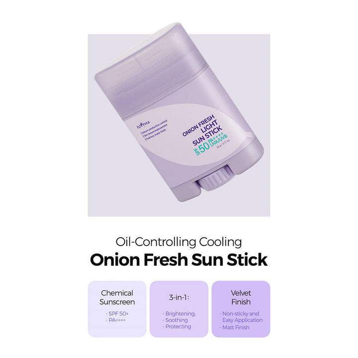 ISNTREE Onion Fresh Light Sun Stick - Peaches&Creme Shop Korean Skincare Malta