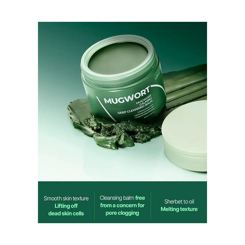 ISNTREE Mugwort Calming Deep Cleansing Balm - Peaches&Creme Shop Korean Skincare Malta
