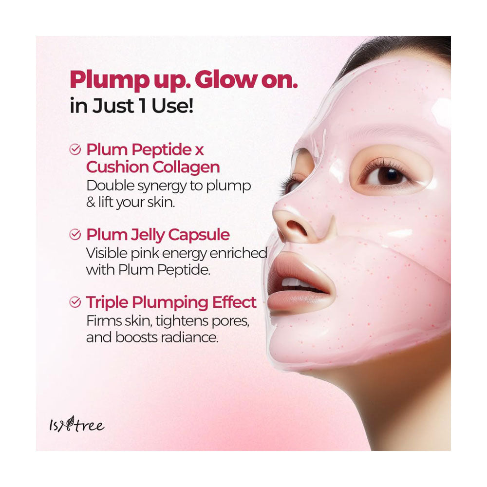 ISNTREE Plum Peptide Plumping Gel Mask - Peaches&Creme Shop Korean Skincare Malta