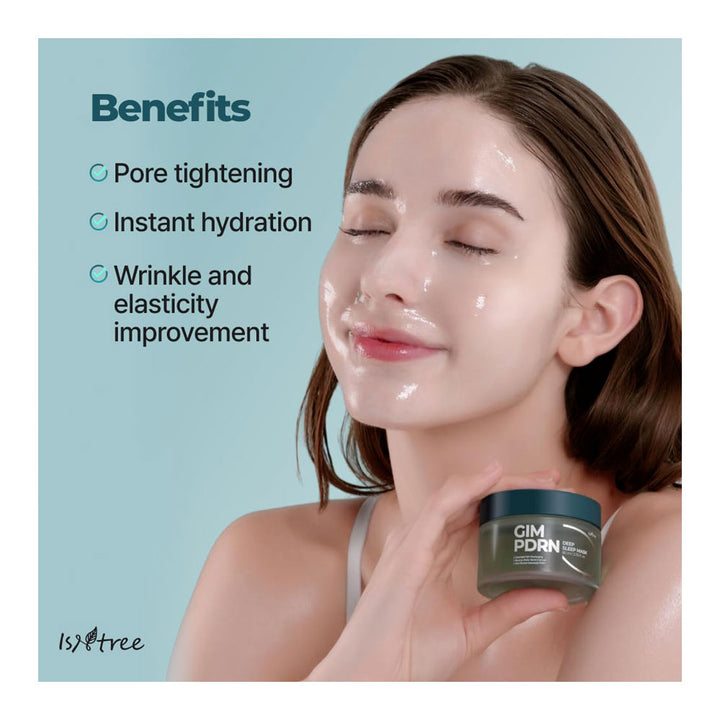 ISNTREE GIM PDRN Deep Sleep Mask - Peaches&Creme Shop Korean Skincare Malta