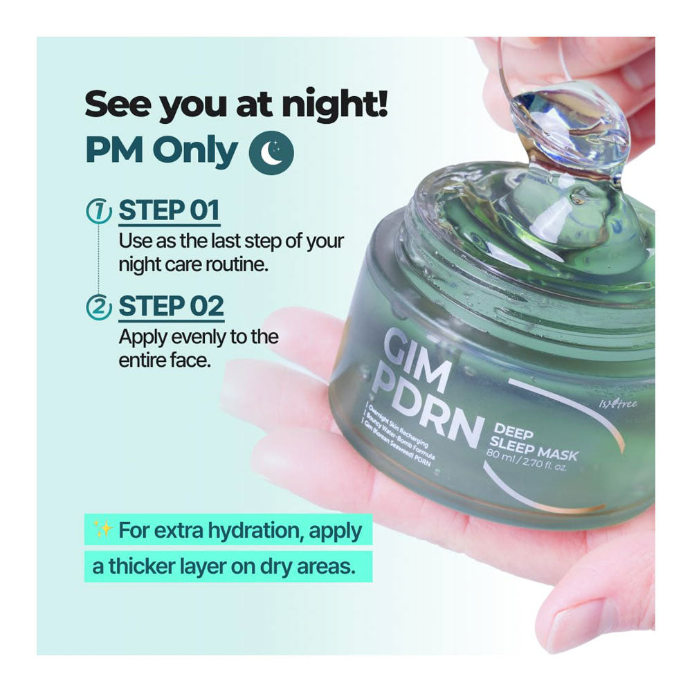 ISNTREE GIM PDRN Deep Sleep Mask - Peaches&Creme Shop Korean Skincare Malta