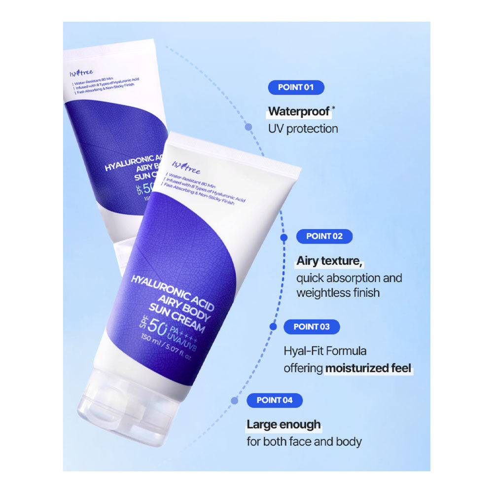 Hyaluronic Acid Airy Body Sun Cream SPF50+ / PA++++ 150ml