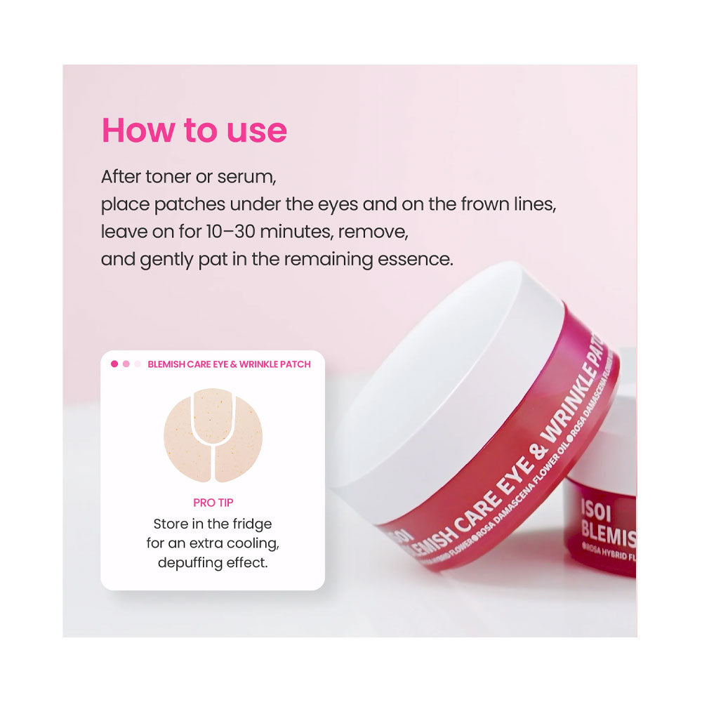 ISOI Blemish Care Eye & Wrinkle Patch - Peaches&Creme Shop Korean Skincare Malta