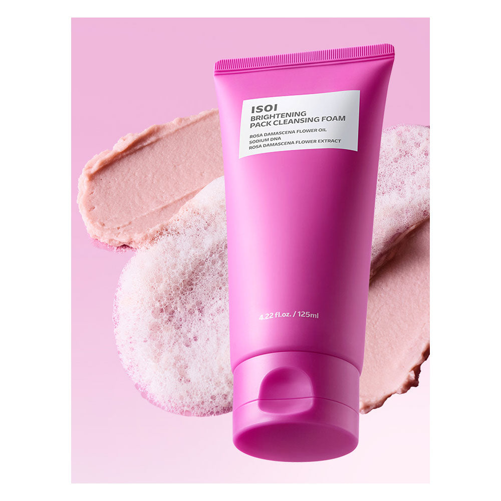 ISOI Brightening Pack Cleansing Foam - Peaches&Creme Shop Korean Skincare Malta