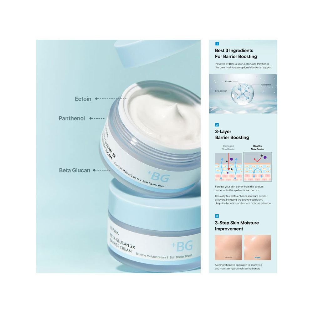 iUNIK Beta Glucan 3X Barrier Cream - Peaches&Creme Korean Skincare – Peaches&Crème K-Beauty and Skincare