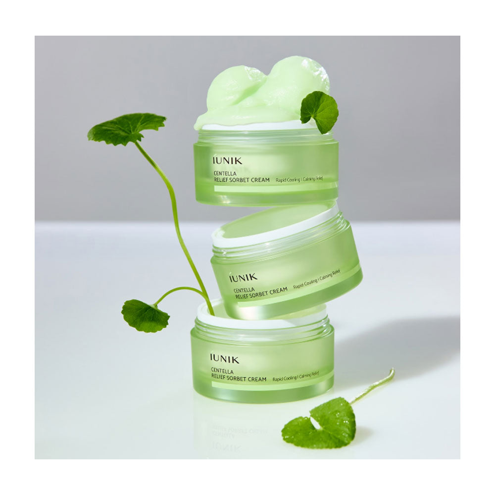 IUNIK Centella Relief Sorbet Cream - Peaches&Creme Shop Korean Skincare Malta