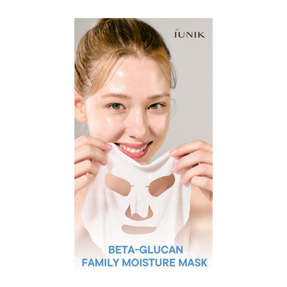 iUNIK Beta-Glucan Family Moisture Mask - Peaches&Creme Shop Korean Skincare Malta