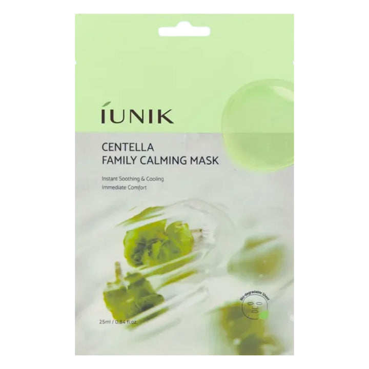 iUNIK Centella Family Calming Mask packaging on a white background