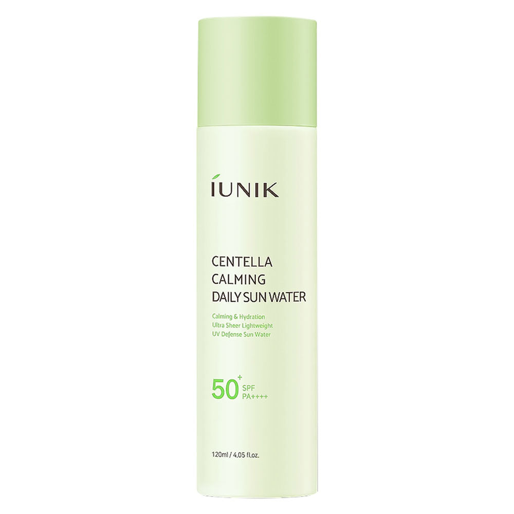 L'UNIK Centella Calming Daily Sun Water bottle on a white background