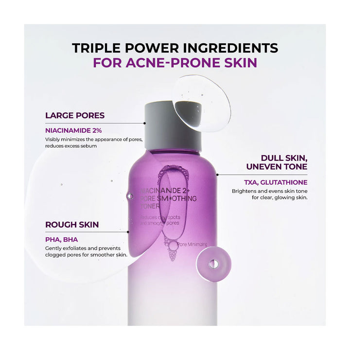 JUMISO Niacinamide 2+ Pore Smoothing Toner - Peaches&Creme Shop Korean Skincare Malta