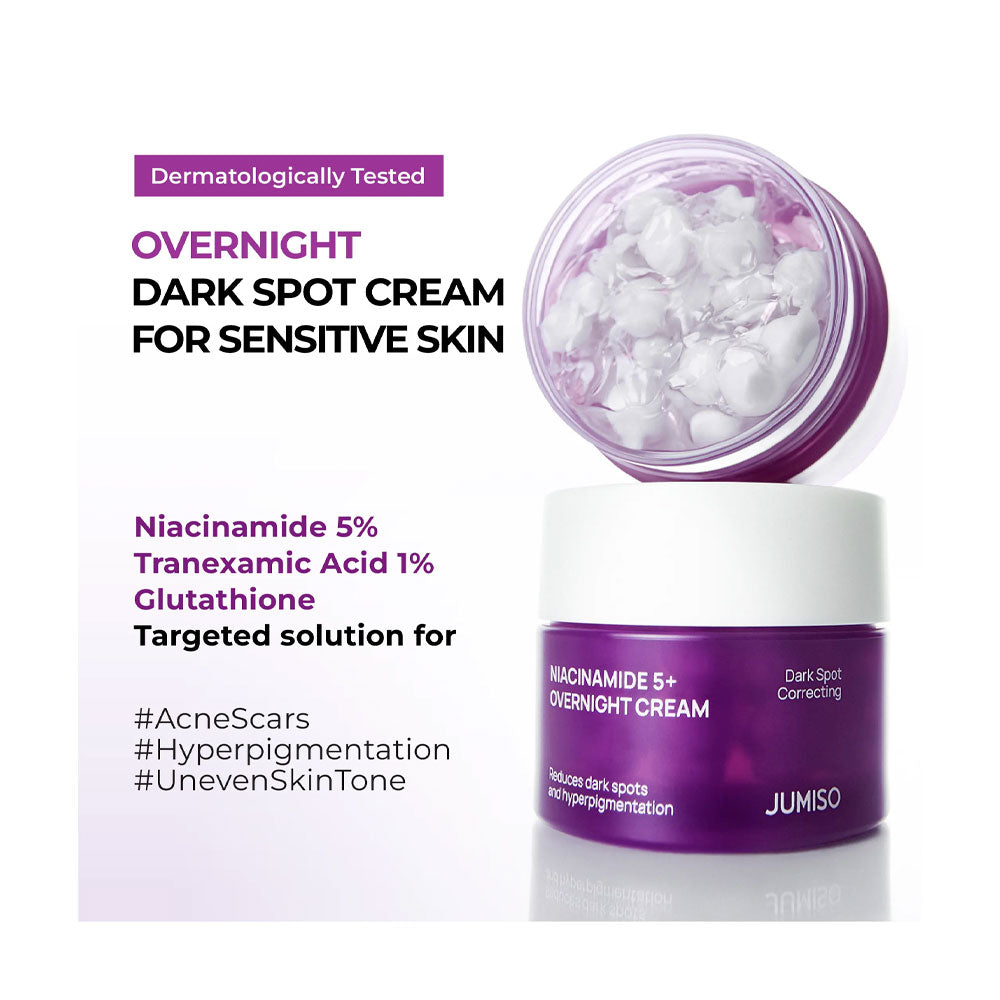 JUMISO Niacinamide 5+ Overnight Cream - Peaches&Creme Shop Korean Skincare Malta