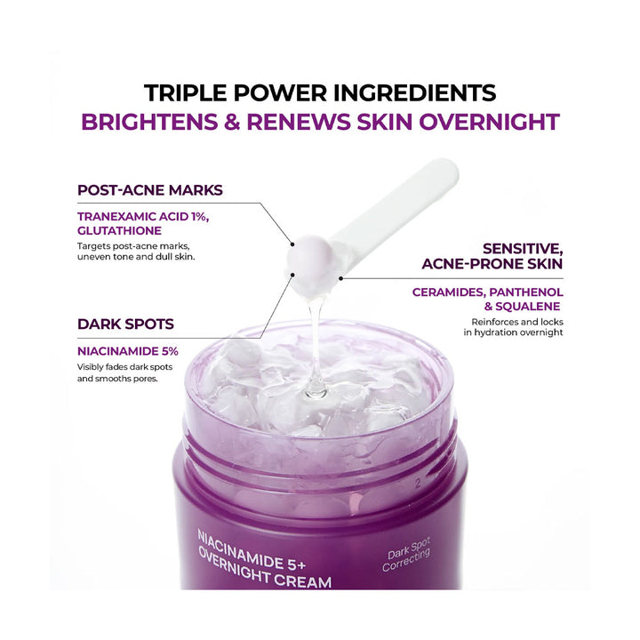 JUMISO Niacinamide 5+ Overnight Cream - Peaches&Creme Shop Korean Skincare Malta