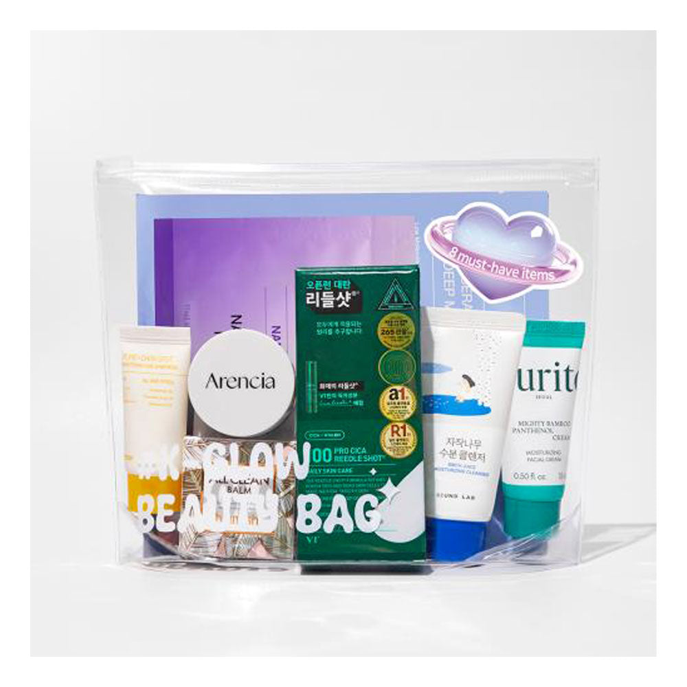 K-Beauty Glow Up Beauty Bag - Peaches&Creme Shop Korean Skincare Malta