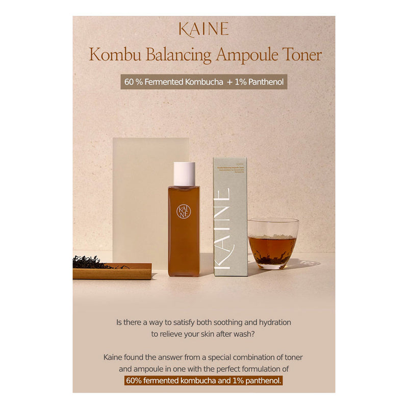 KAINE Kombu Balancing Ampoule Toner Face Pack Set - Peaches&Creme Shop Korean Skincare Malta