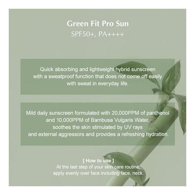 KAINE Green Fit Pro Sun - Peaches&Creme Shop Korean Skincare Malta