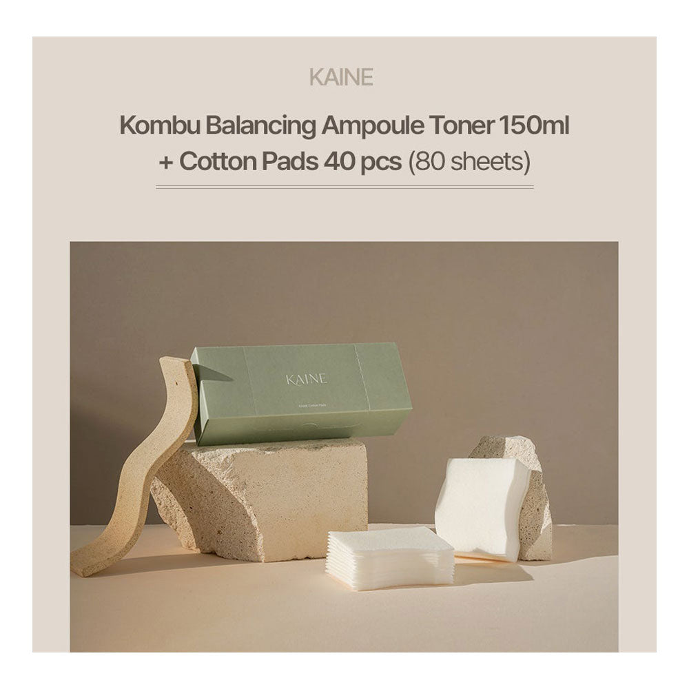 KAINE Kombu Balancing Ampoule Toner Face Pack Set - Peaches&Creme Shop Korean Skincare Malta