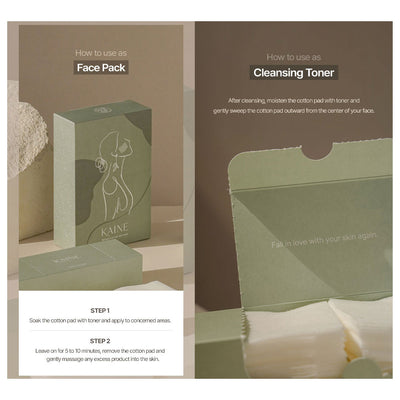 KAINE Kombu Balancing Ampoule Toner Face Pack Set - Peaches&Creme Shop Korean Skincare Malta
