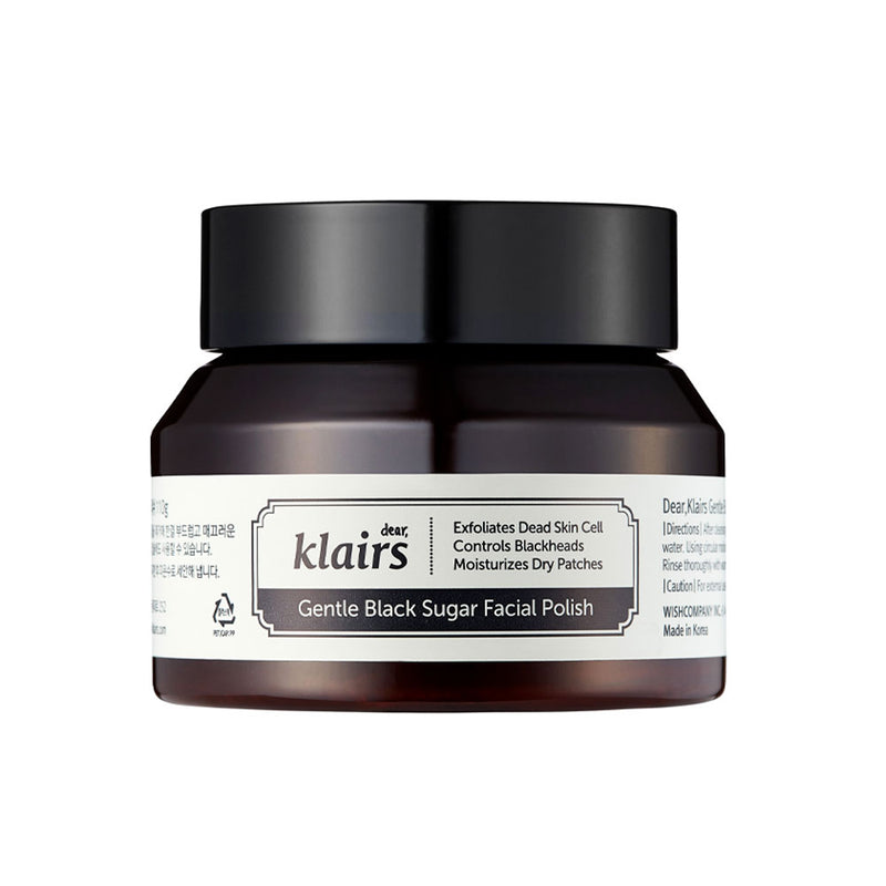 KLAIRS Gentle Black Sugar Facial Polish -  Peaches&Creme Shop Korean Skincare Malta