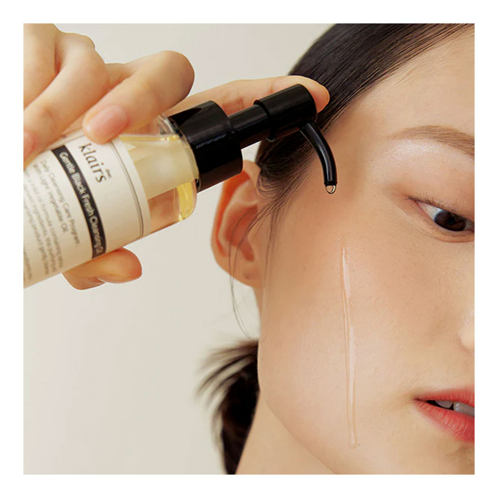 KLAIRS Gentle Black Fresh Cleansing Oil -Peaches&Creme Shop Korean Skincare Malta