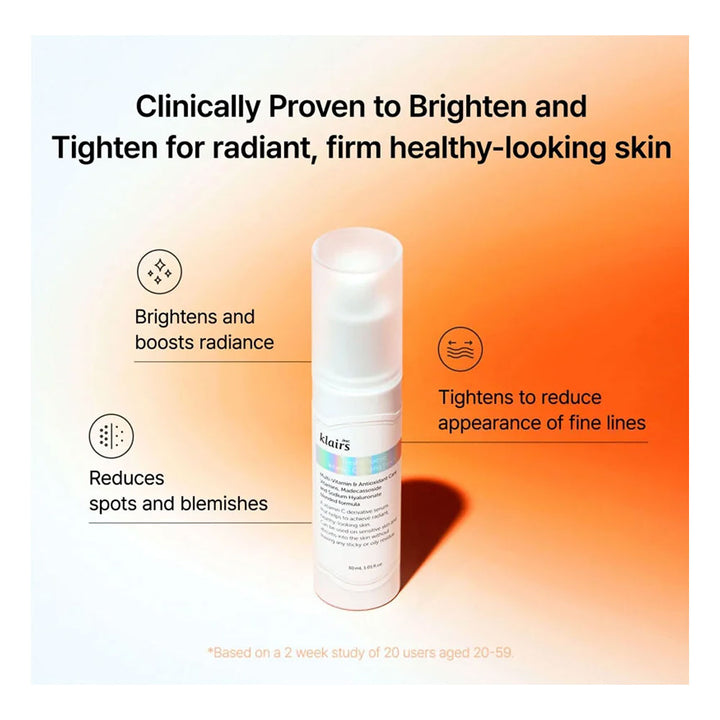 KLAIRS Freshly Juiced Vitamin Charging Serum - Peaches&Creme Shop Korean Skincare Malta