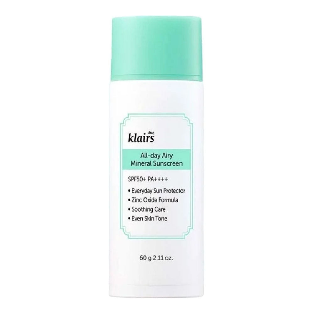 KLAIRS All-day Airy Mineral Sunscreen - Peaches&Creme Shop Korean Skincare Malta
