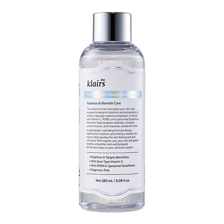 KLAIRS Freshly Juiced Vitamin Essence Toner - Peaches&Creme Shop Korean Skincare Malta
