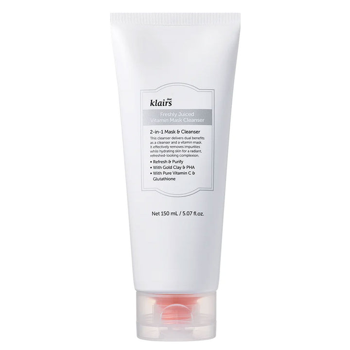 KLAIRS Freshly Juiced Vitamin Mask Cleanser - Peaches&Creme Shop Korean Skincare Malta
