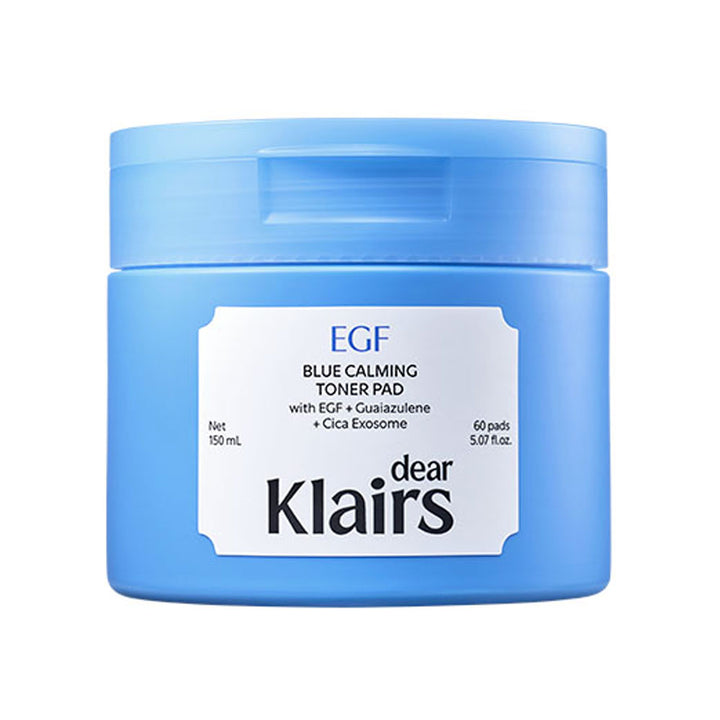 KLAIRS EGF Blue Calming Toner Pad -  Peaches&Creme Shop Korean Skincare Malta