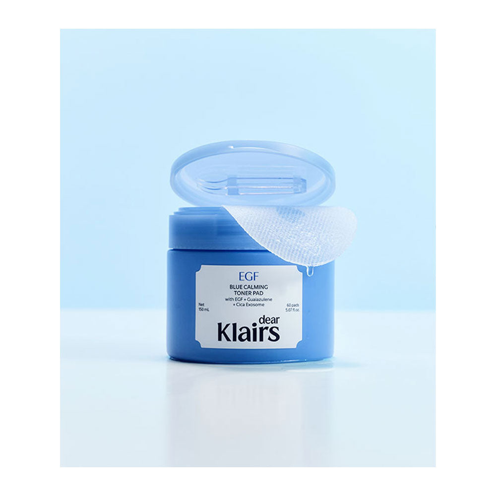 KLAIRS EGF Blue Calming Toner Pad -  Peaches&Creme Shop Korean Skincare Malta