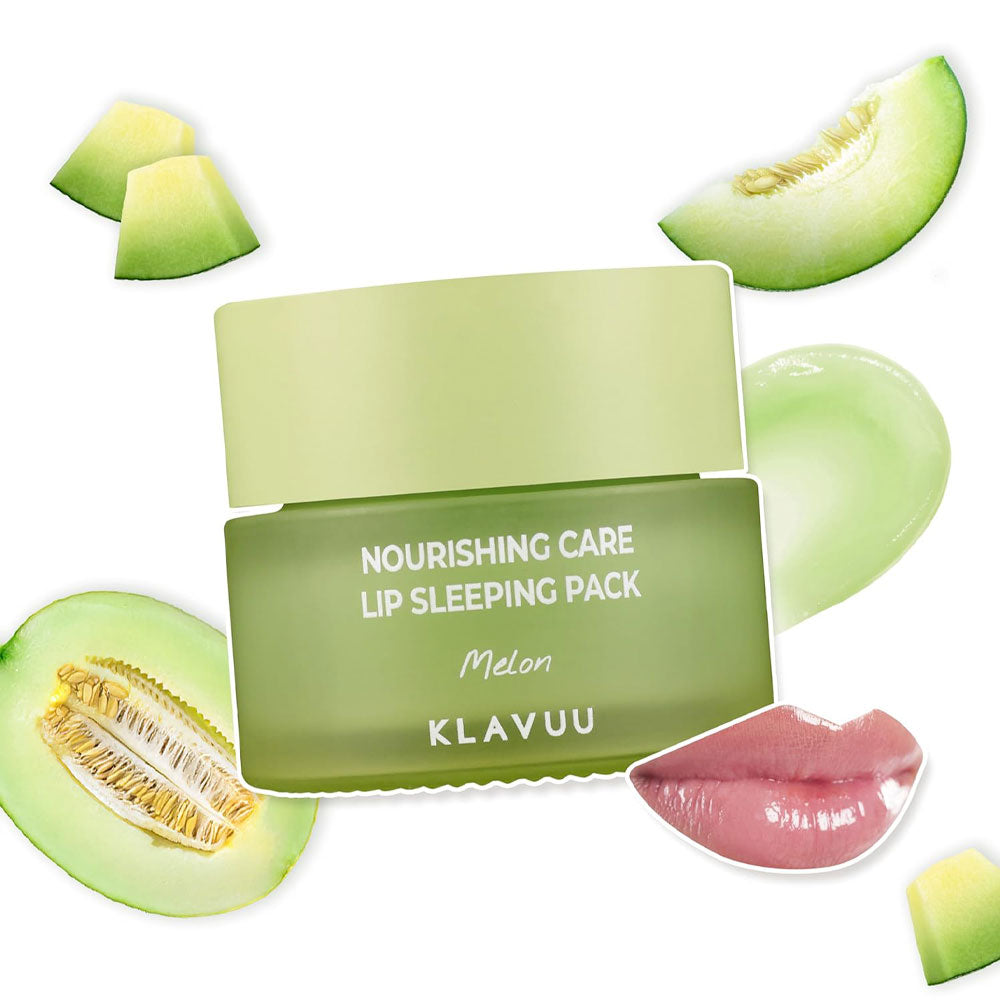 KLAVUU Nourishing Care Lip Sleeping Pack MELON - Peaches&Creme Shop Korean Skincare Malta