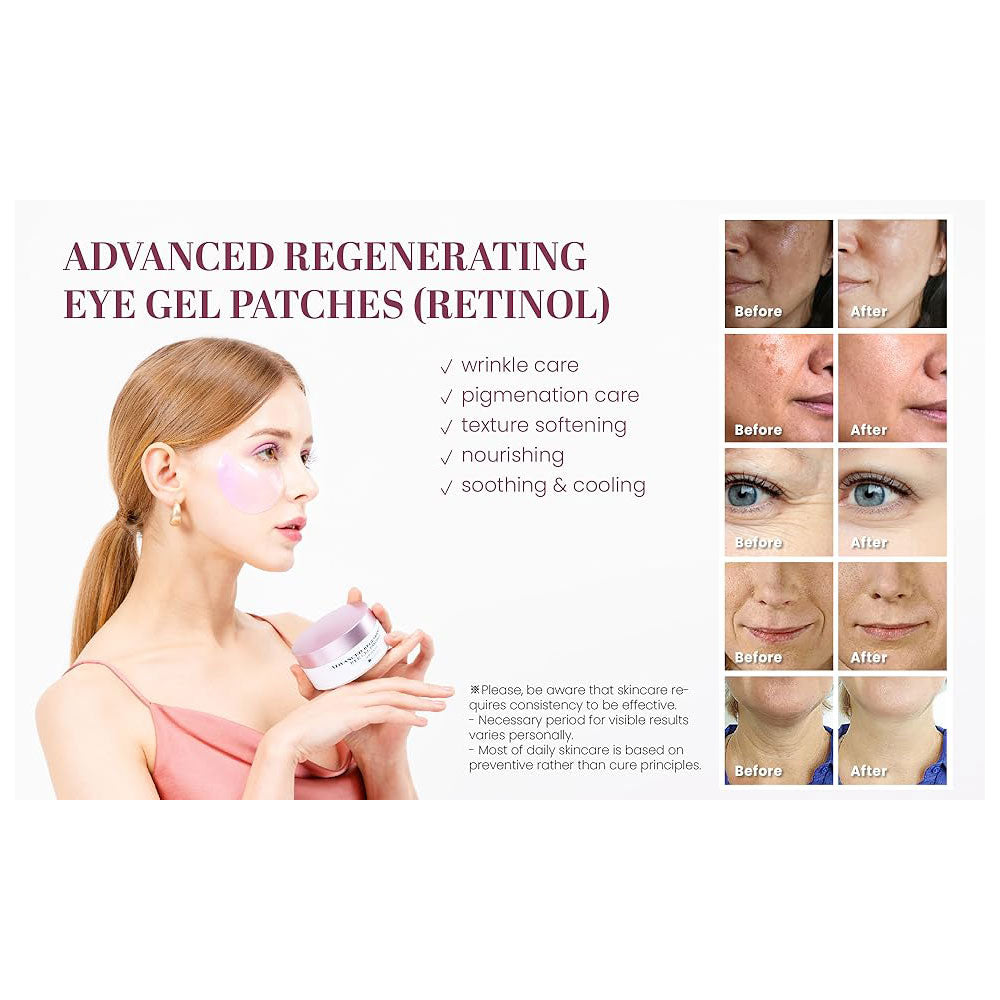 KSECRET Advanced Regenerating Eye Gel Patches (RETINOL) - Peaches&Creme Shop Korean Skincare Malta