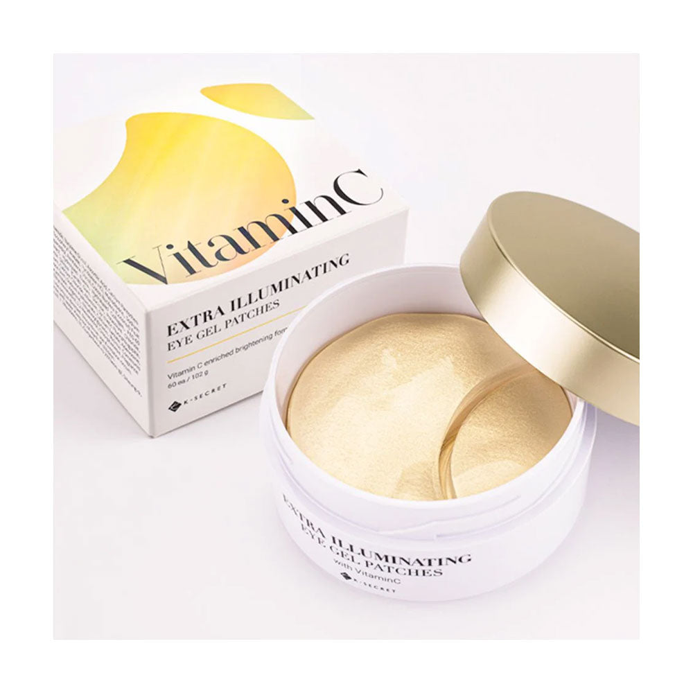 KSECRET Extra Illuminating Eye Gel Patches (VITAMIN C) - Peaches&Creme Shop Korean Skincare Malta